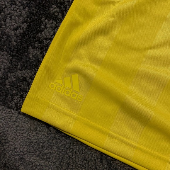 Adidas Climalite Referee Jersey Shock Yellow Shirt NEW Size Small - Picture 3 of 5